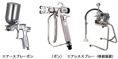 塗装用具（スプレー）の例