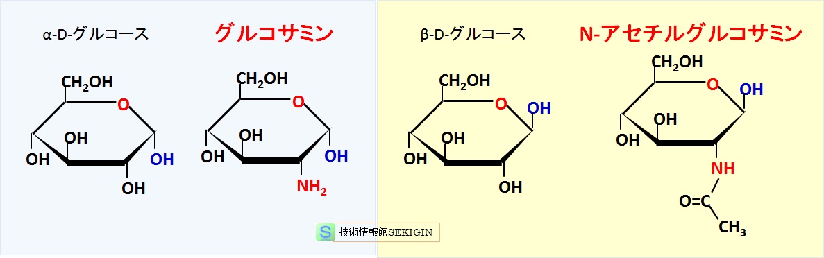 窒素を含む単糖の例